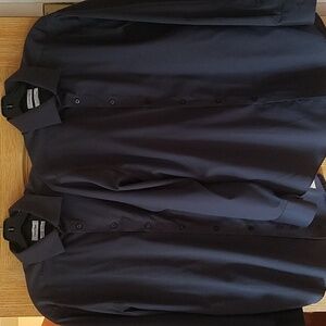 2x Calvin Klein button down long sleeve gray dress shirts